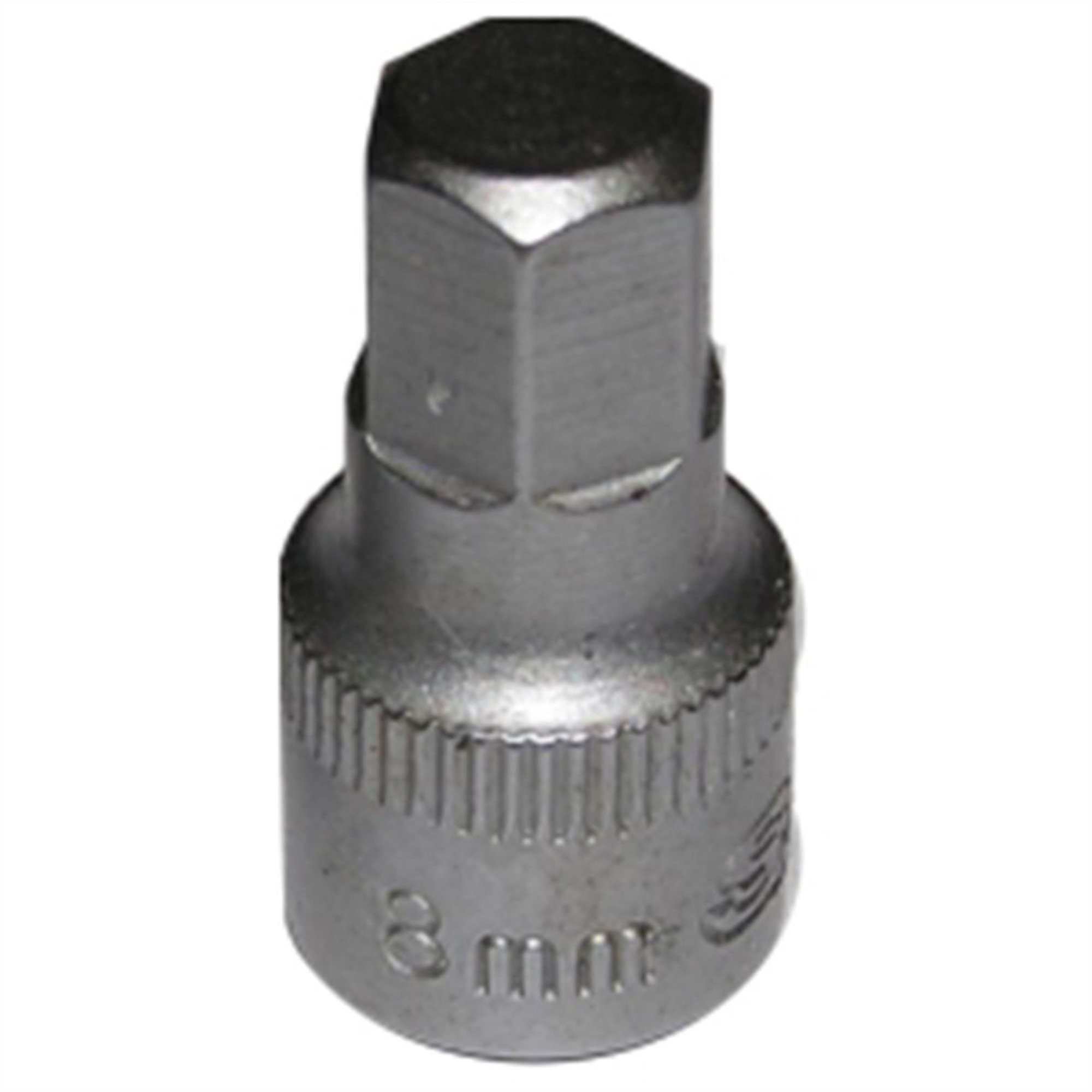 VIM Tools Hex One-Piece Drive Bit — 8mm, 1/4in. Square Drive, Model# VIMSHM408